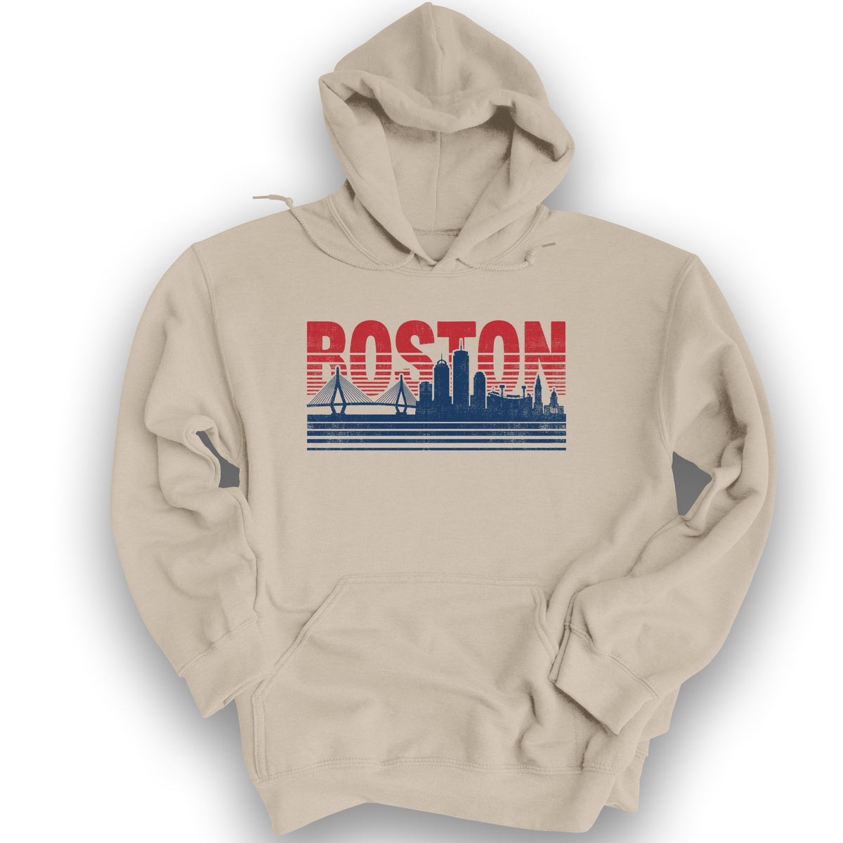 Boston Skyline Hoodie - Sand