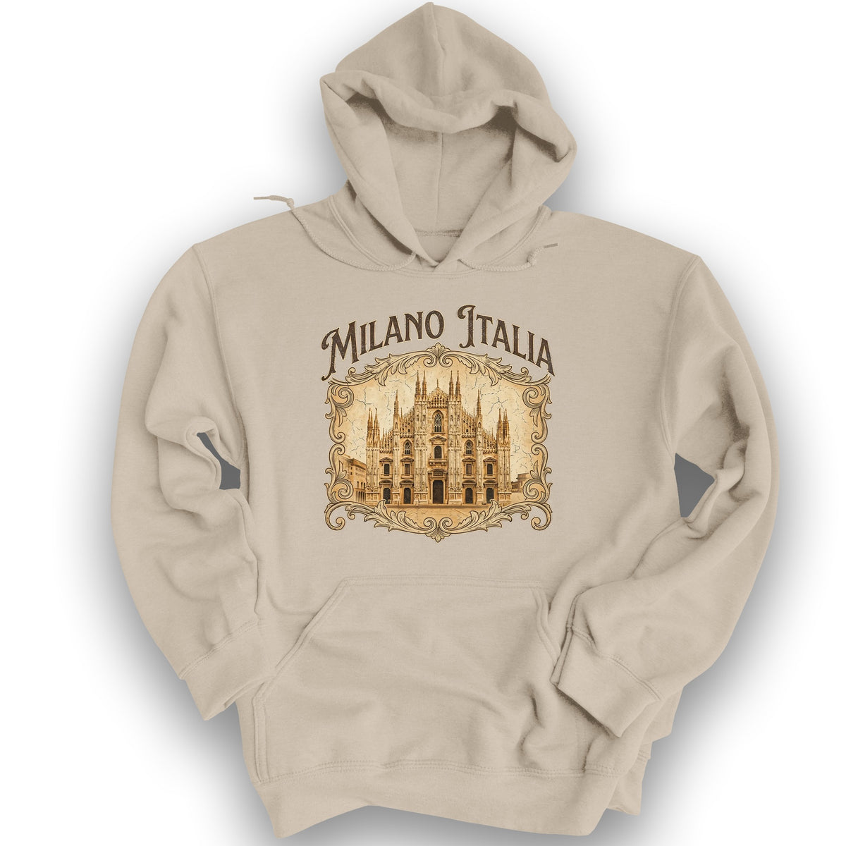 Duomo di Milano Sepia Hoodie - Sand