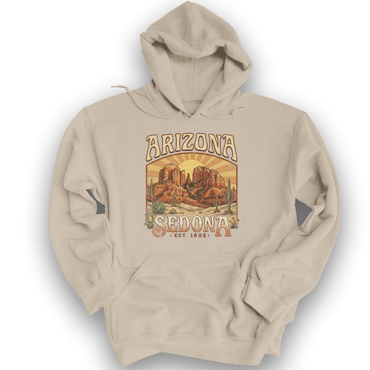 Sedona Arizona Sunset Hoodie - Sand
