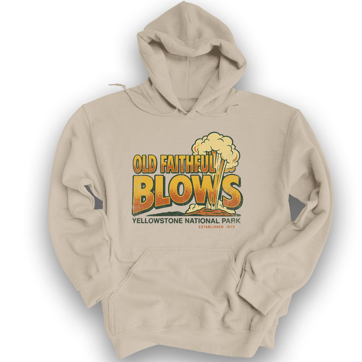 Old Faithful Blows Hoodie - Sand
