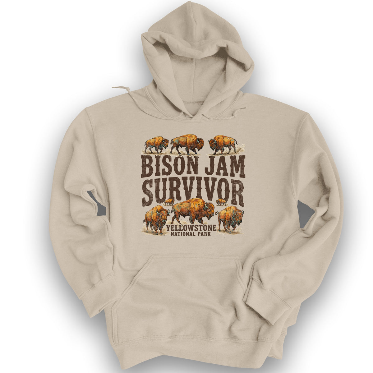 Bison Jam Survivor Hoodie - Sand