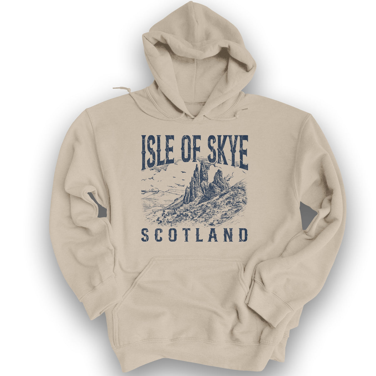 Isle of Skye Sketch Hoodie - Sand