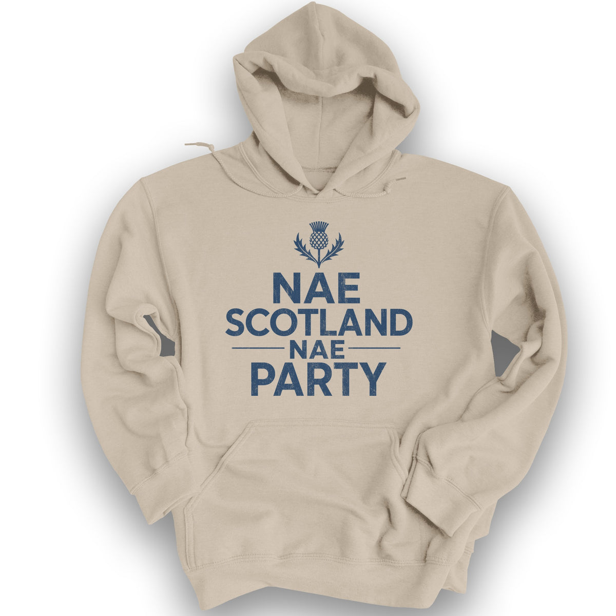 Nae Party Thistle Hoodie - Sand