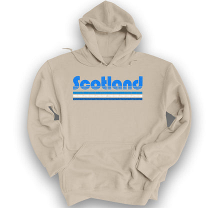 Scotland Retro Stripe Hoodie - Sand