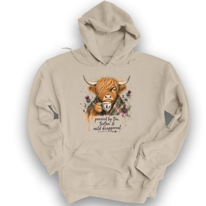 Mild Disapproval Tartan Hoodie - Sand