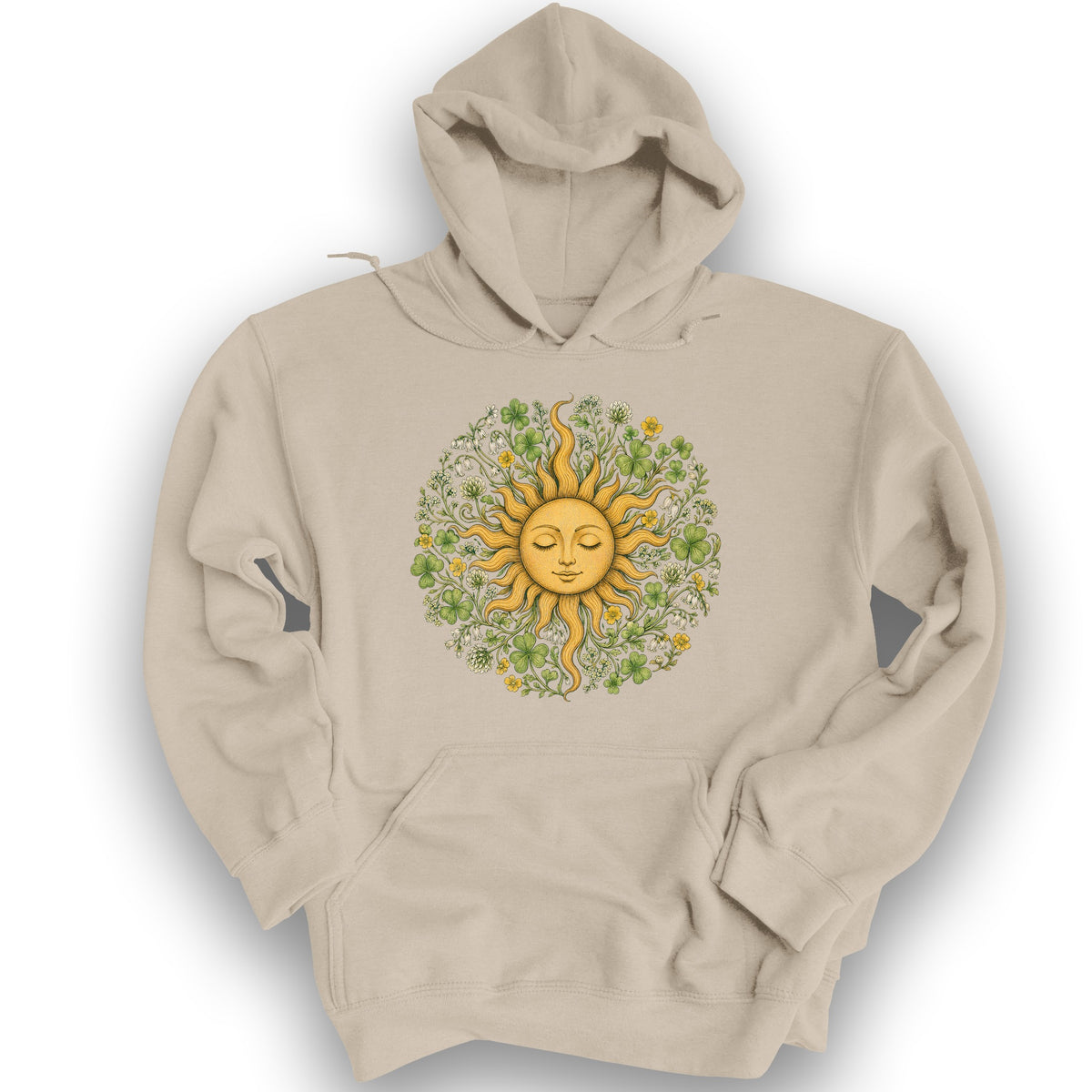 Shamrock Celestial Sun Hoodie - Sand