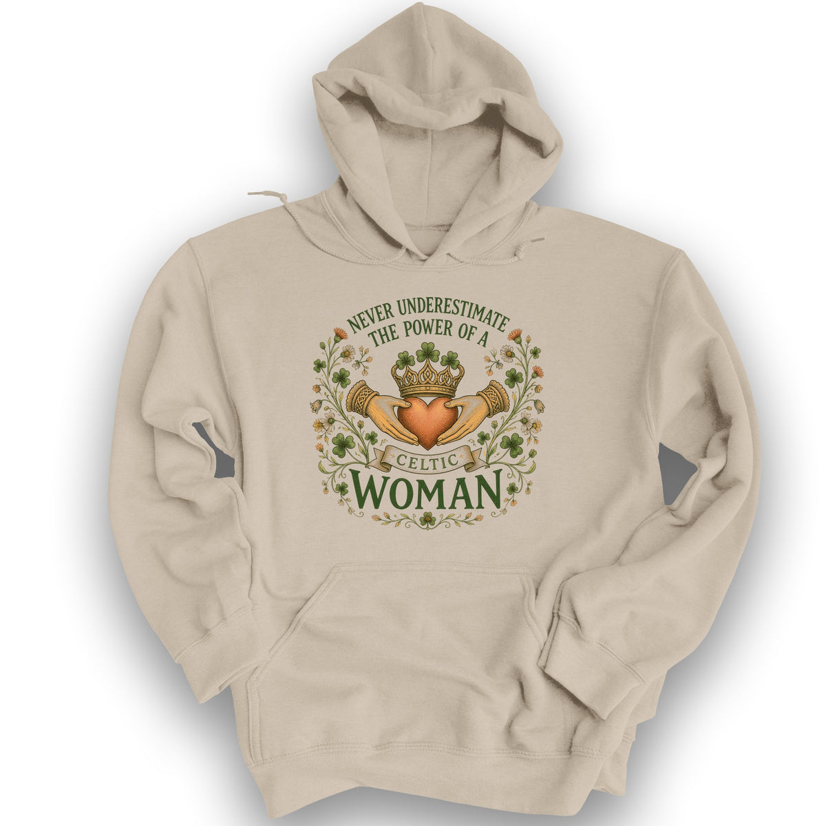 Celtic Woman Power Hoodie - Sand