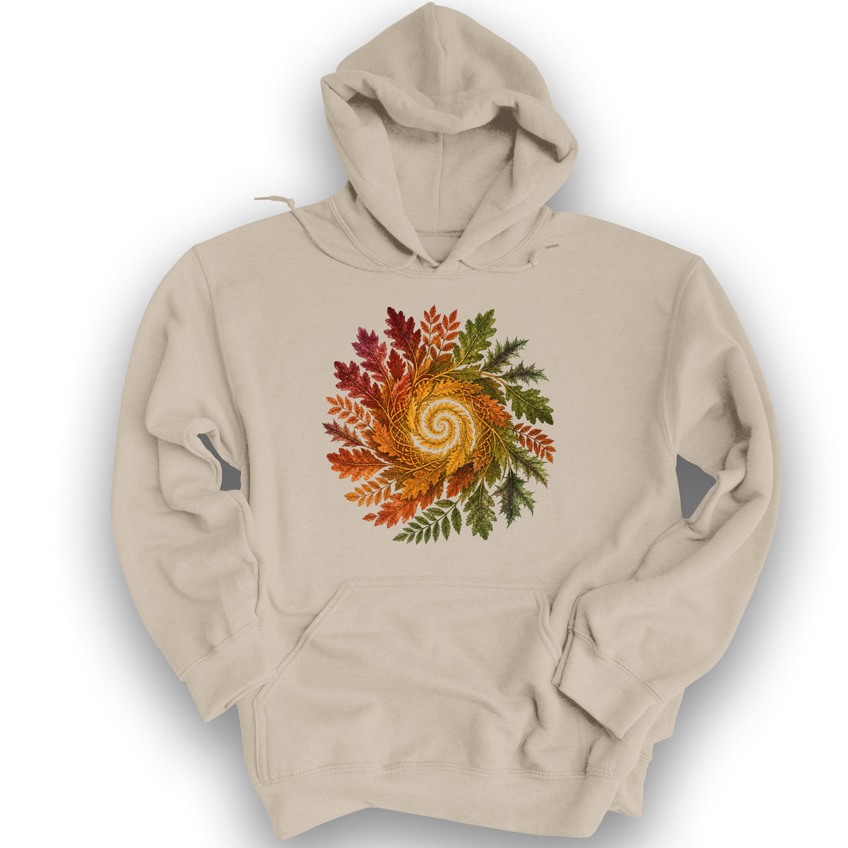 Autumn Spiral Hoodie - Sand