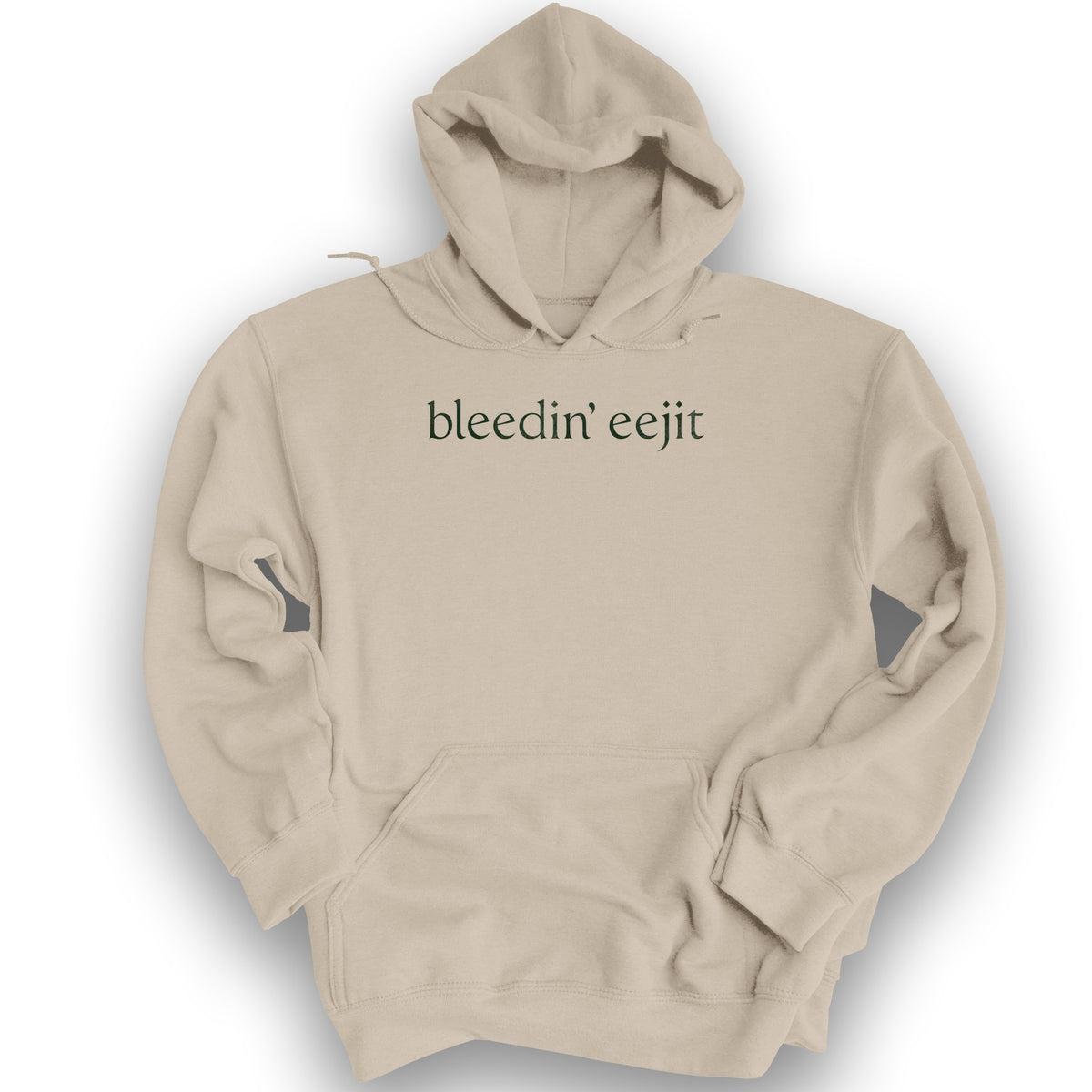 Bleedin' Eejit Hoodie - Sand