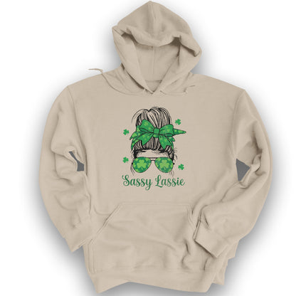 Irish Sassy Lassy Hoodie - Sand