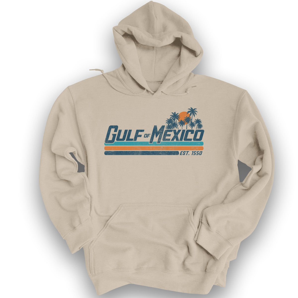 Gulf of Mexico Retro Stripe Hoodie - Sand