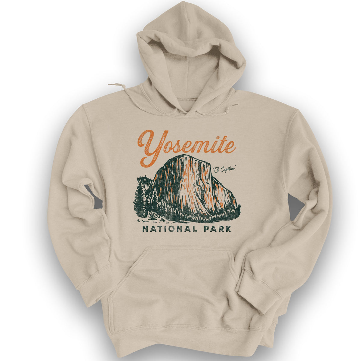 Yosemite El Capitan Sketch Hoodie - Sand
