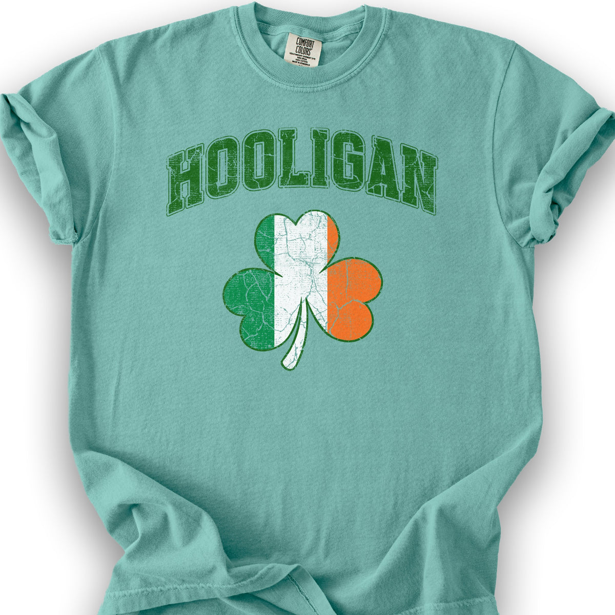 Hooligan Shamrock T-Shirt - Seafoam