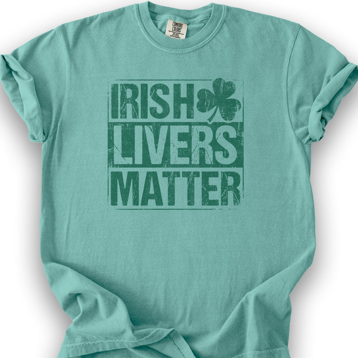 Irish Livers Matter T-Shirt - Seafoam