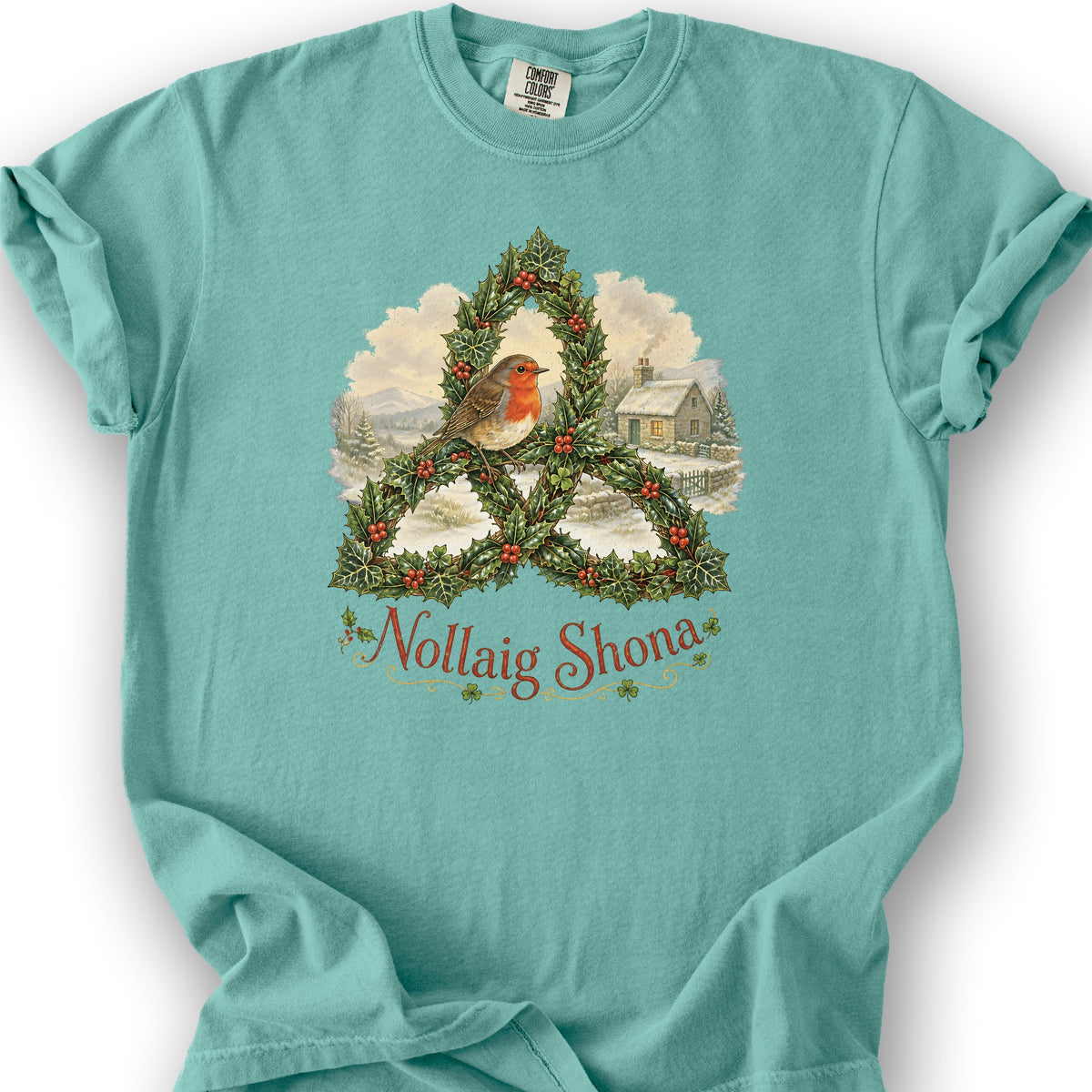 Nollaig Shona Robin T-Shirt