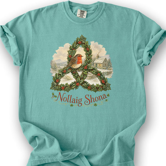 Nollaig Shona Robin T-Shirt