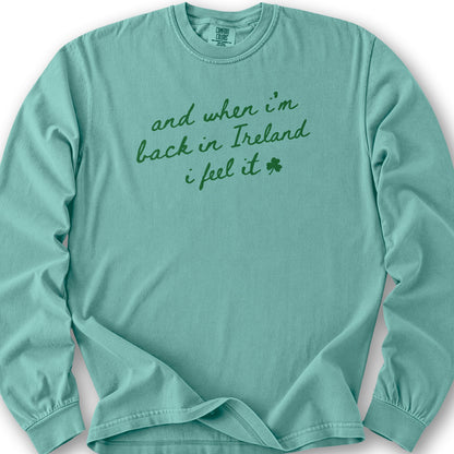 Back In Ireland Long Sleeve Shirt - Seafoam