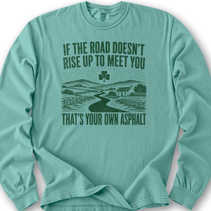 That's Your Own Asphalt Long Sleeve Shirt - Seafoam