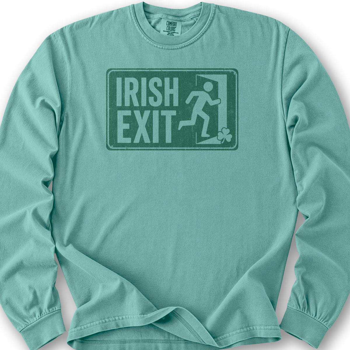 Irish Exit Long Sleeve Shirt - Seafoam