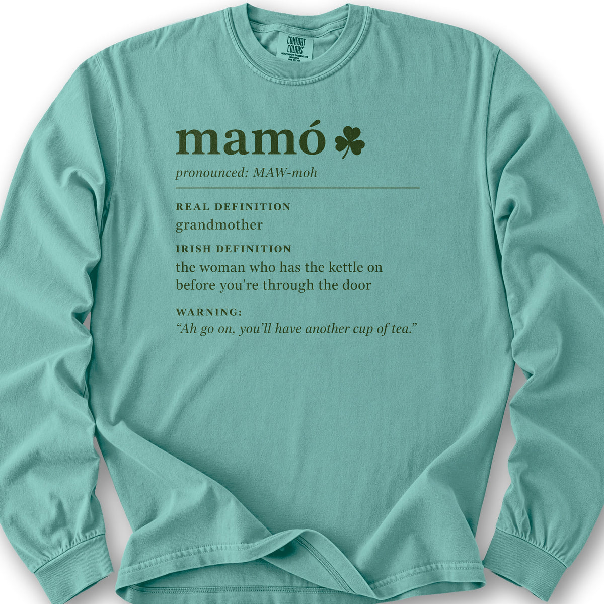 Mamó Definition Long Sleeve Shirt - Seafoam