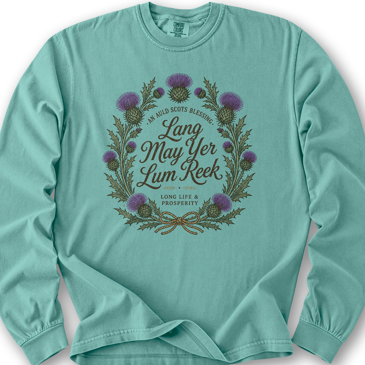 Lang May Yer Long Sleeve Shirt - Seafoam