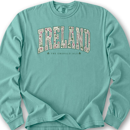 Ireland Varsity Floral Long Sleeve Shirt