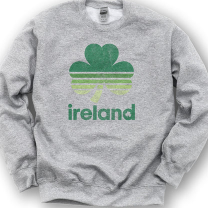 Ireland Retro Shamrock Sweatshirt - Sport Grey