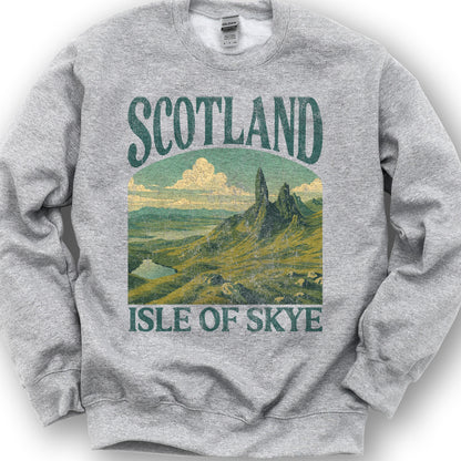 Scotland Isle of Skye "Big & Bold" Sweatshirt - Sport Grey