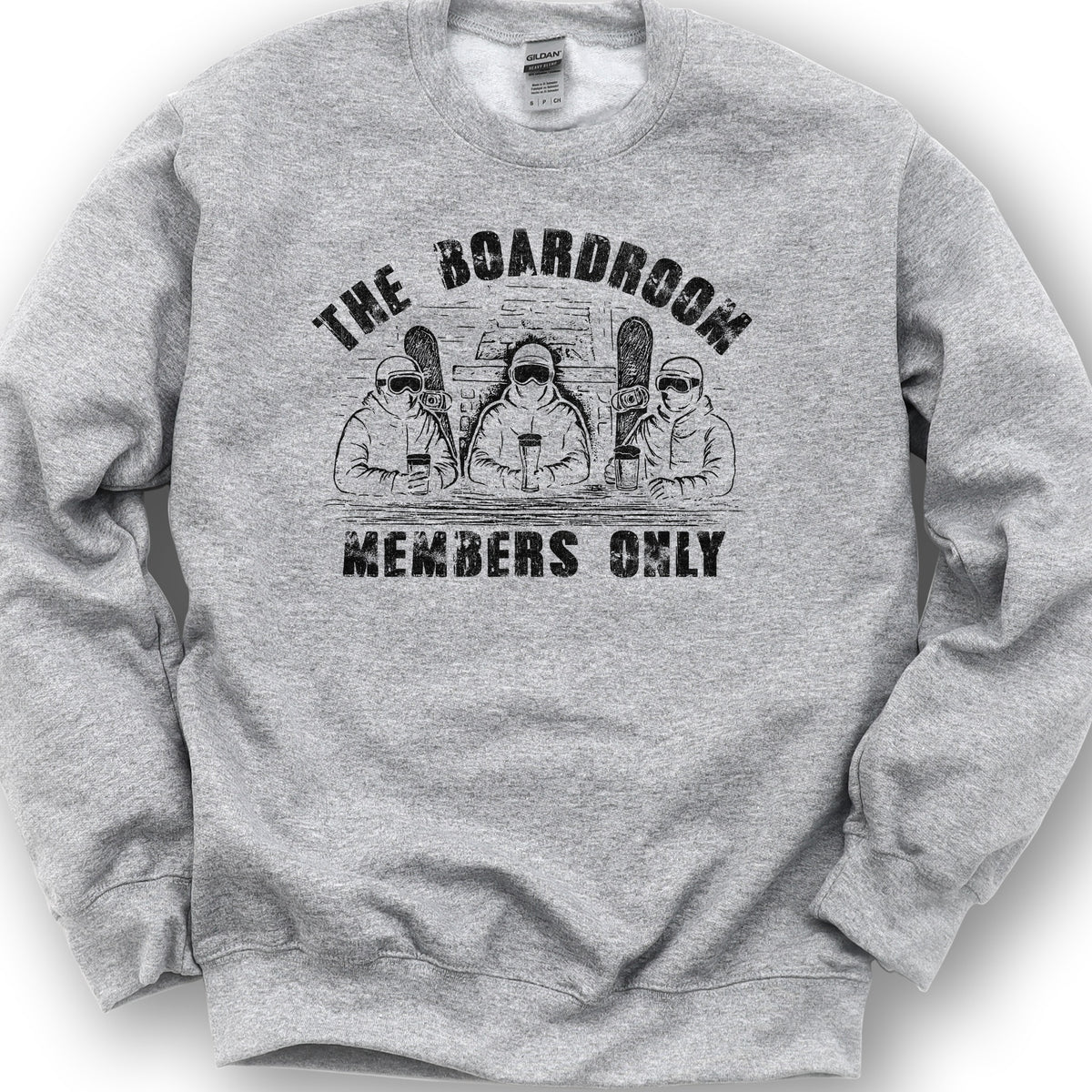 "Boadroom" Snowboard Sweatshirt - Sport Grey