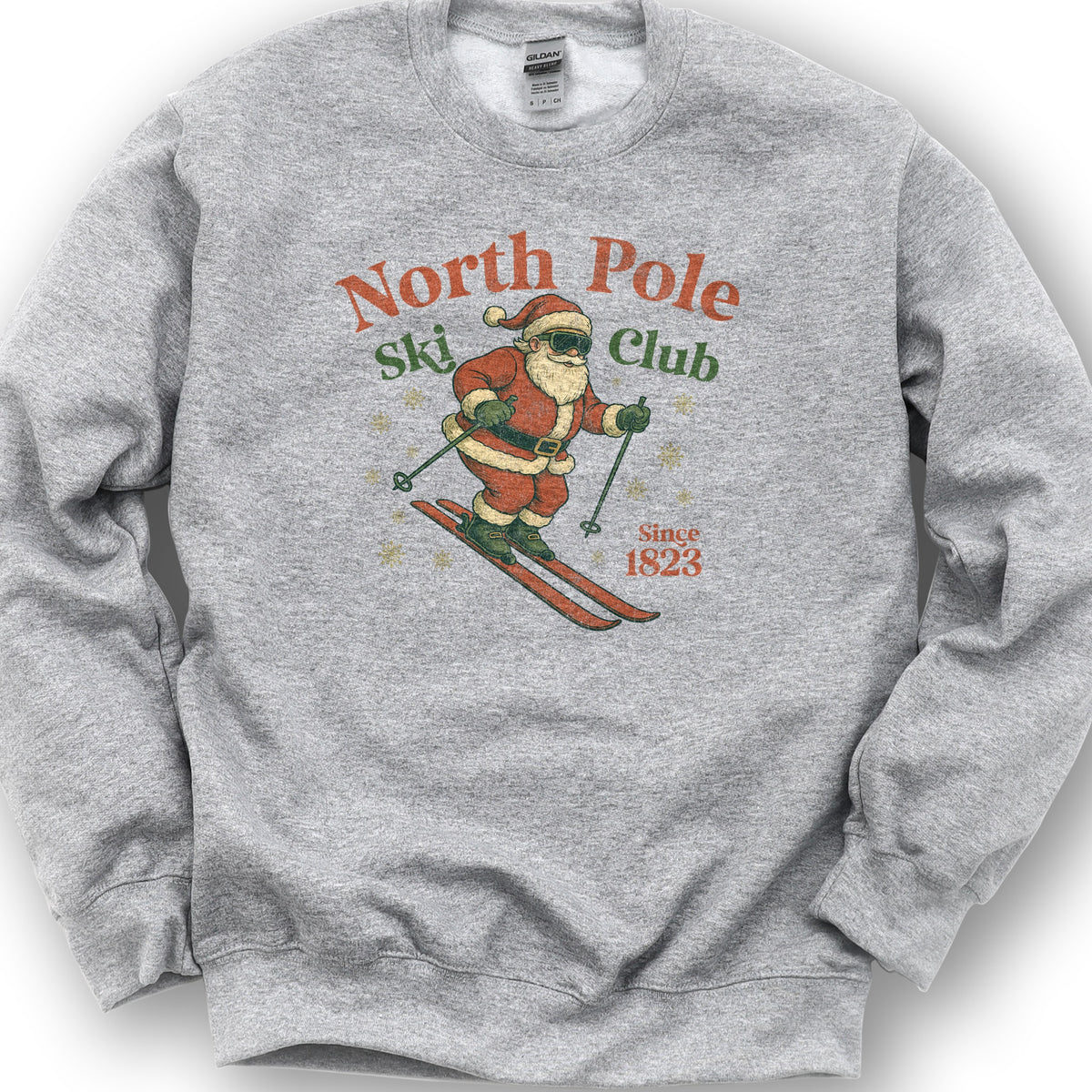 North Pole Ski Club Sweatshirt - Sport Grey