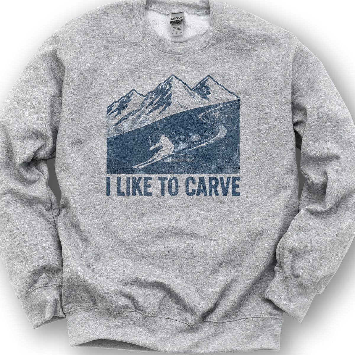 I Like To Carve Sweatshirt - Sport Grey