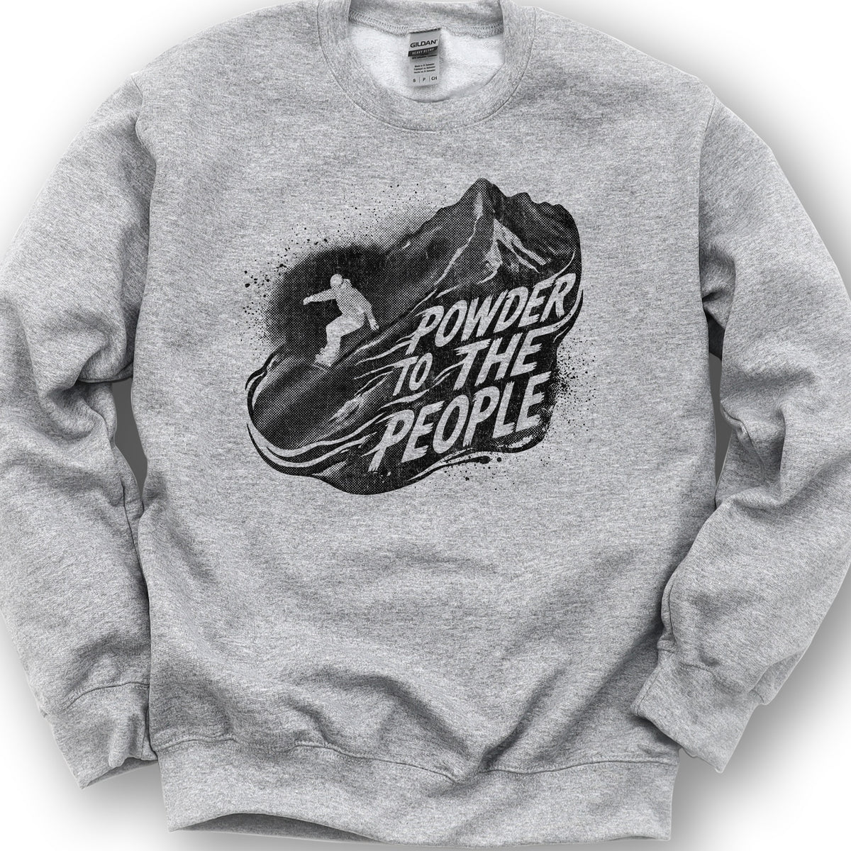 Powder to the People Boarding Sweatshirt - Sport Grey