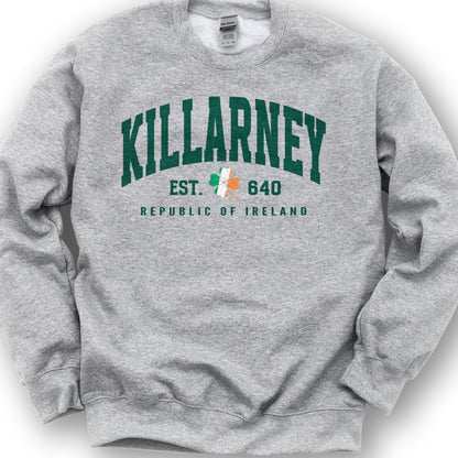 Killarney Varsity Flag Sweatshirt - Sport Grey