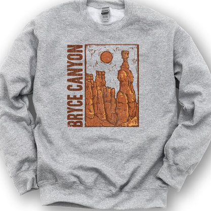 Bryce Canyon Hoodoo Sweatshirt - Sport Grey