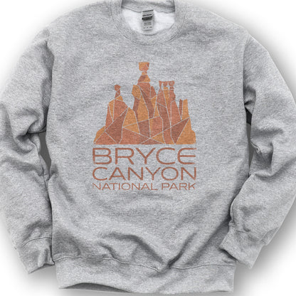 Bryce Canyon Geometry Sweatshirt - Sport Grey