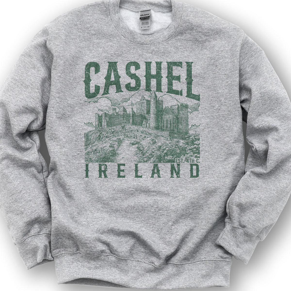 Cashel Ireland Sketch Sweatshirt - Sport Grey