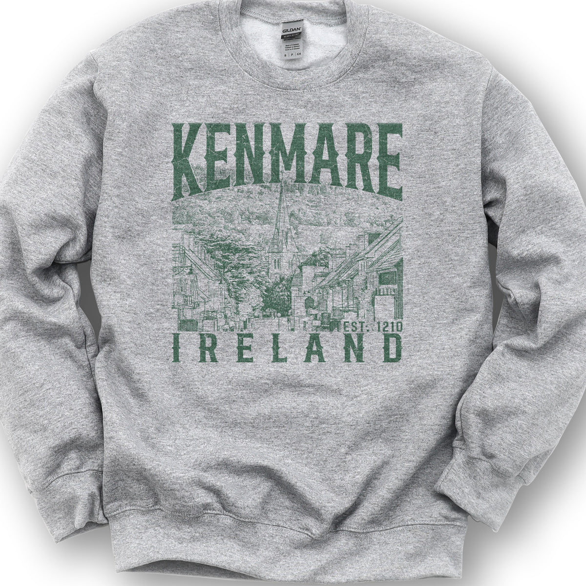 Kenmare Ireland Sketch Sweatshirt - Sport Grey