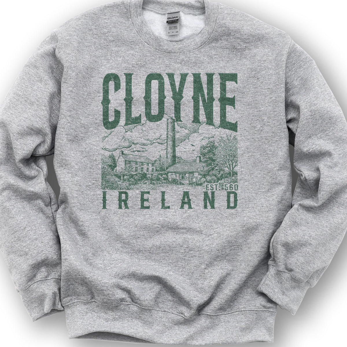 Cloyne Ireland Sketch Sweatshirt - Sport Grey