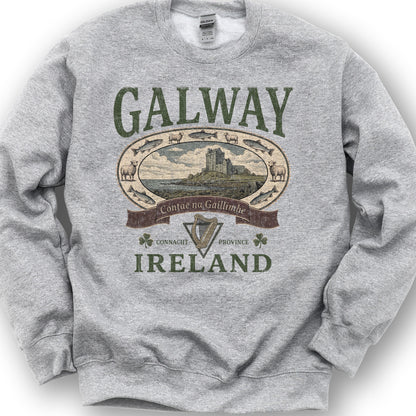 County Galway Heritage Sweatshirt - Sport Grey