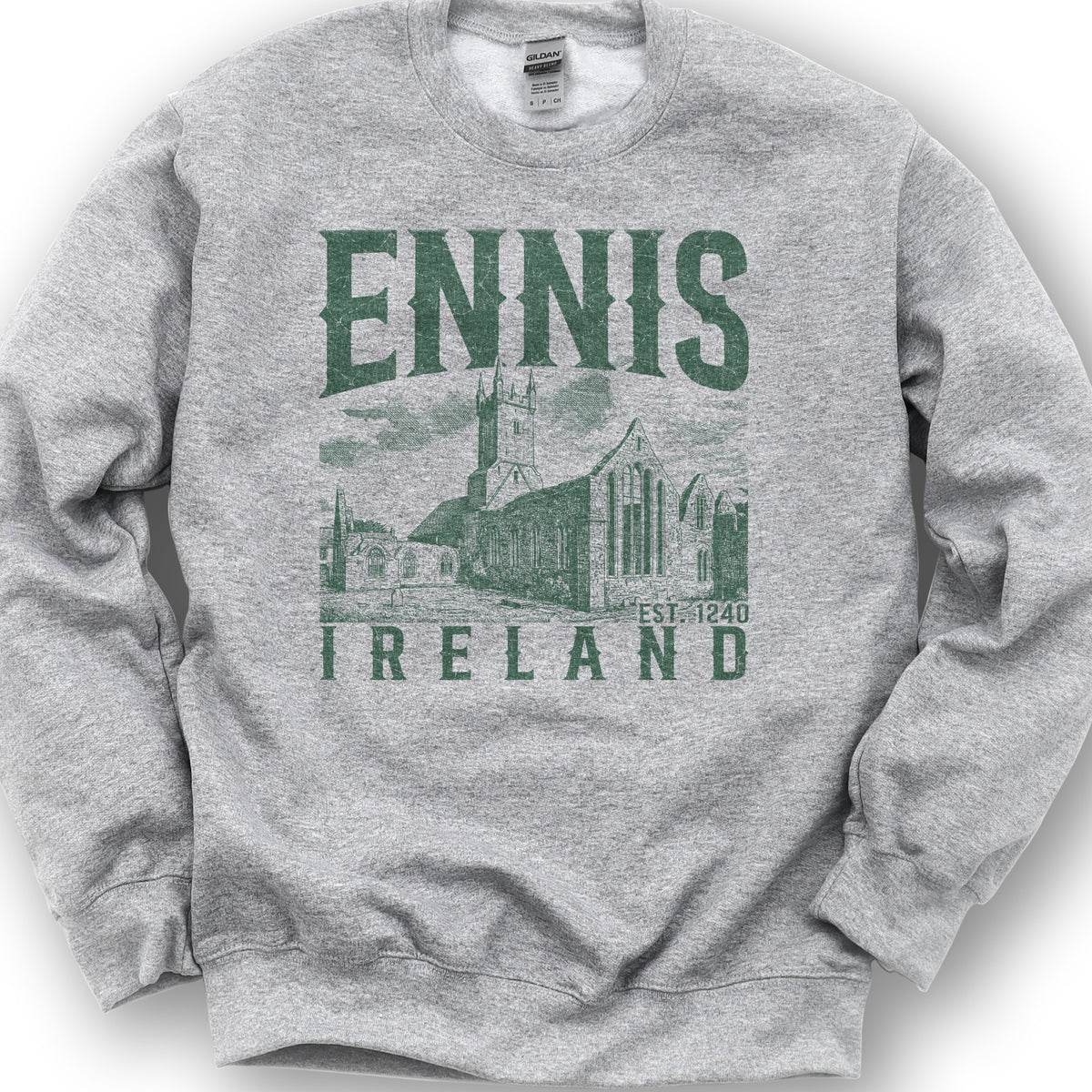 Ennis Ireland Sketch Sweatshirt - Sport Grey