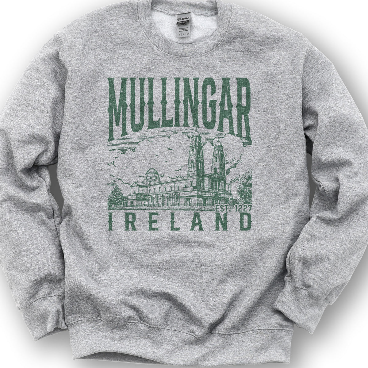 Mullingar Ireland Sketch Sweatshirt - Sport Grey