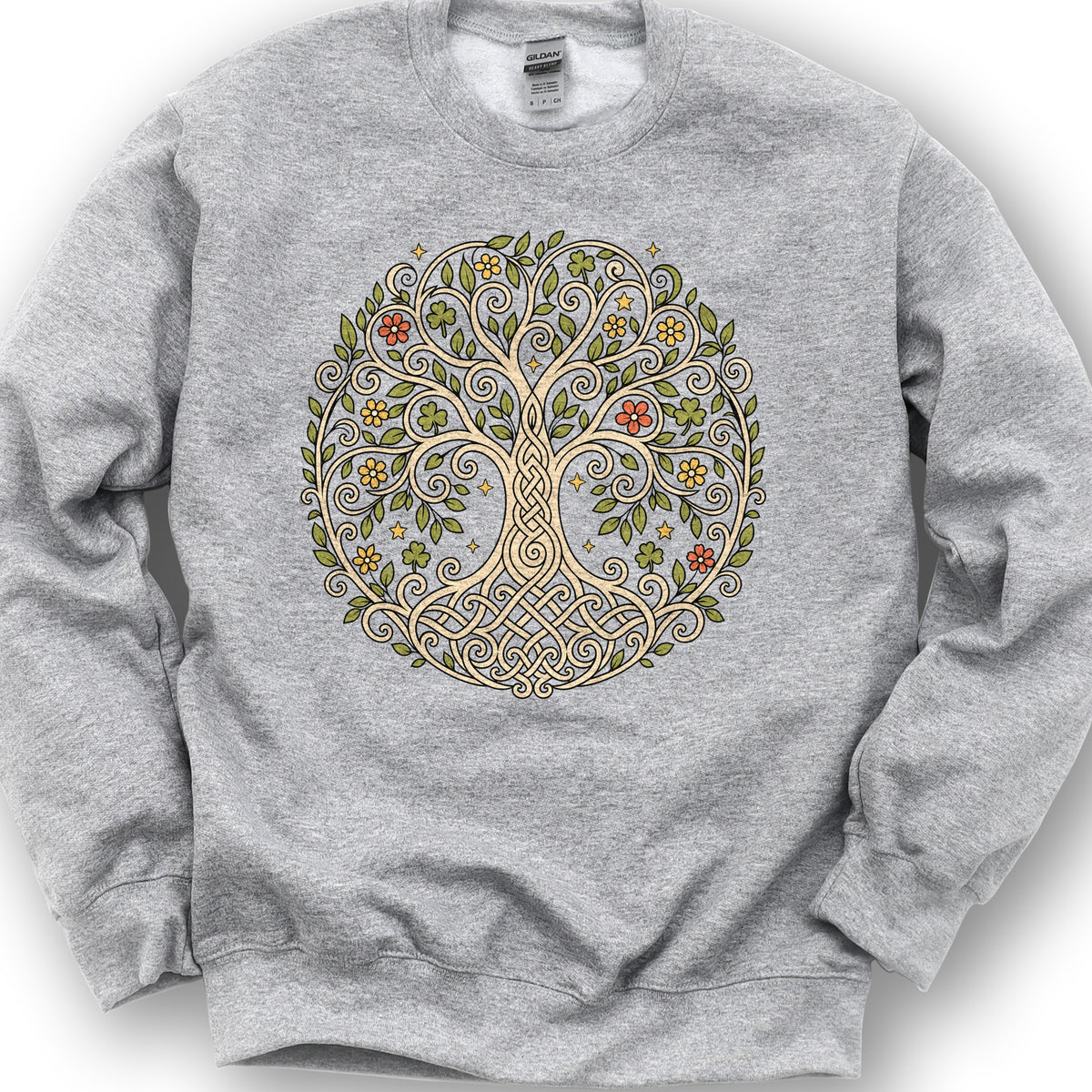 Celtic Tree of Life Sweatshirt - Sport Grey