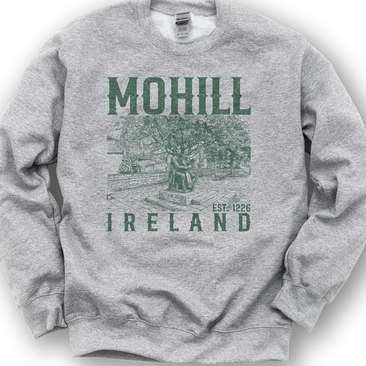 Mohill Ireland Sketch Sweatshirt - Sport Grey