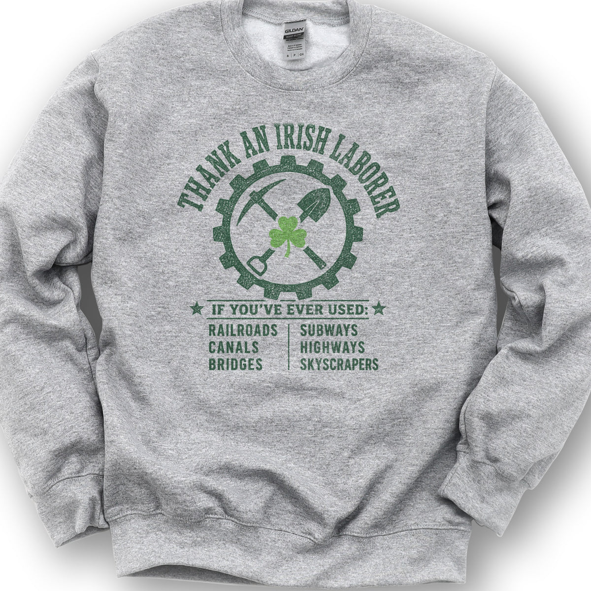 Irish Laborer Sweatshirt - Sport Grey