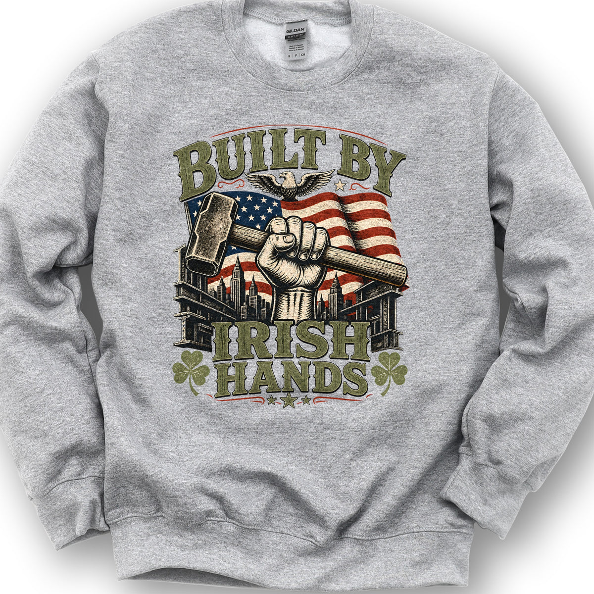 Bulit By Irish Hands Sweatshirt - Sport Grey
