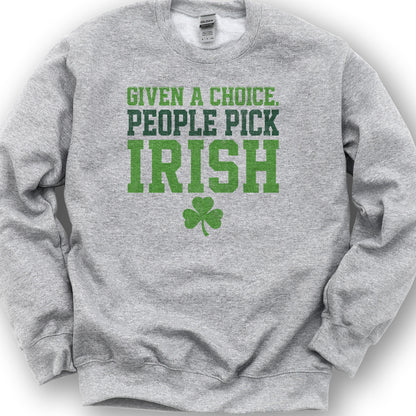 Irish Choice Sweatshirt - Sport Grey