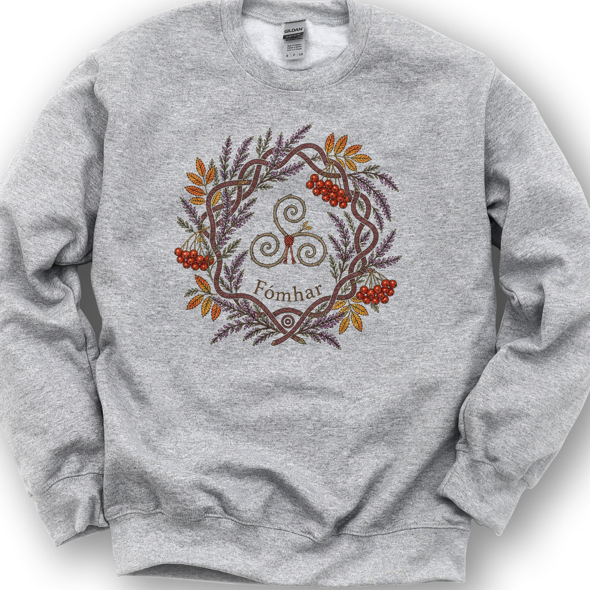 Fómhar Triskele Sweatshirt - Sport Grey
