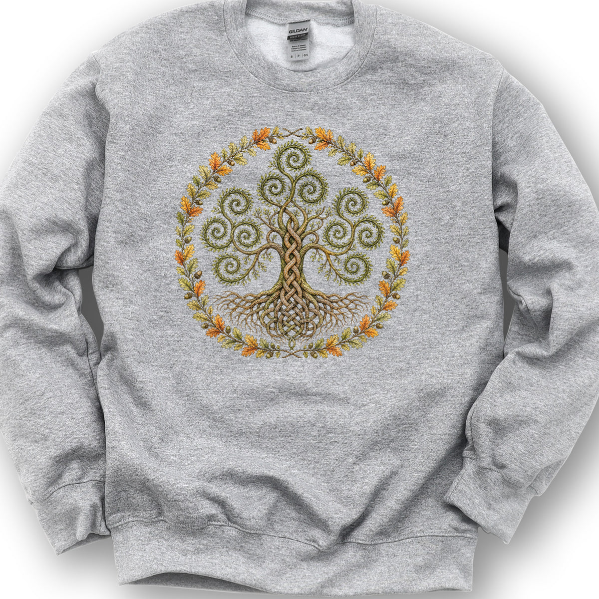 Triskele Tree Of Life Sweatshirt - Sport Grey