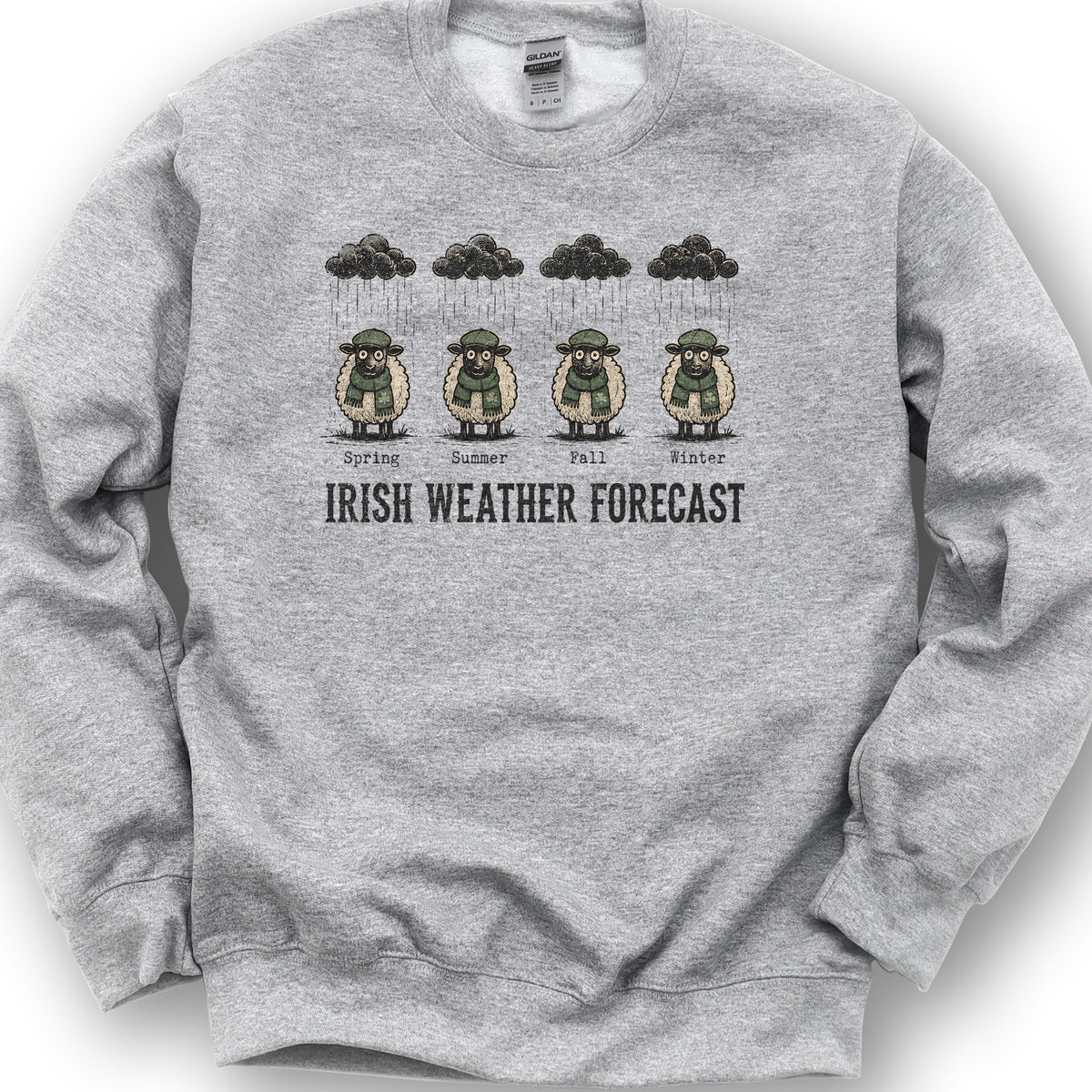 Irish Weather Forecast Sweatshirt - Sport Grey