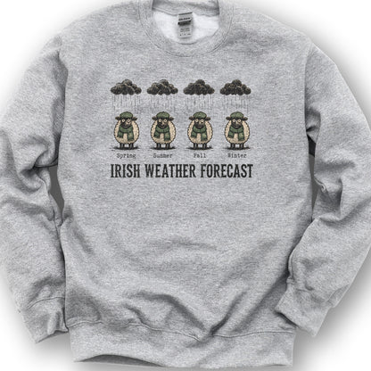 Irish Weather Forecast Sweatshirt - Sport Grey